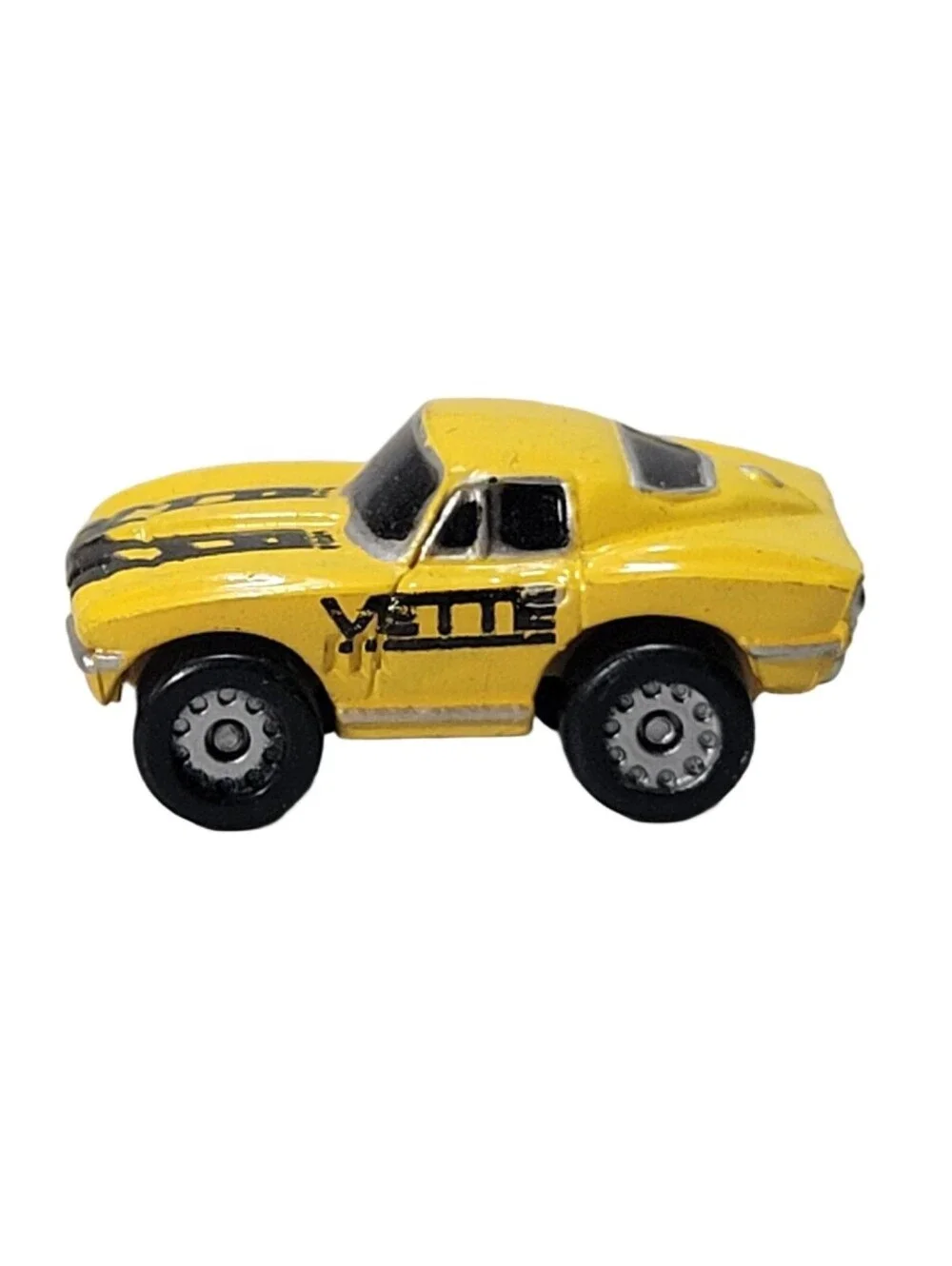Micro Machines Galoob ‘64 Chevy Corvette Yellow Vette Vintage Toy Car